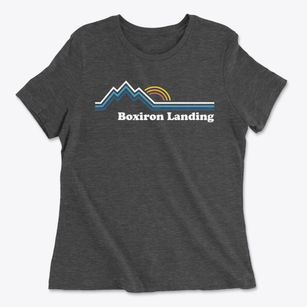 Boxiron Landing Maryland Mountain View Women's Cotton T-Shirt