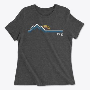 Fig North Carolina Mountain View Women's Cotton T-Shirt