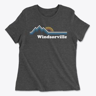 Windsorville Connecticut Mountain View Women's Cotton T-Shirt