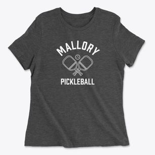 Mallory West Virginia Pickleball Women's Cotton T-Shirt