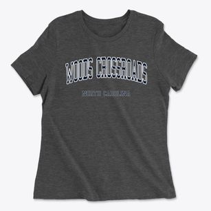 Woods Crossroads North Carolina Traditional Women's Cotton T-Shirt