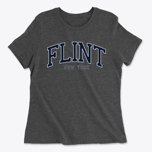 Flint New York Traditional Women's Cotton T-Shirt