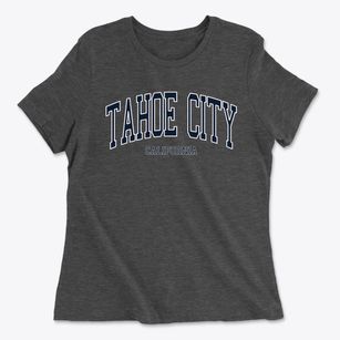 Tahoe City California Traditional Women's Cotton T-Shirt