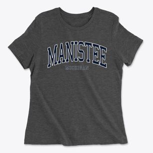 Manistee Michigan Traditional Women's Cotton T-Shirt