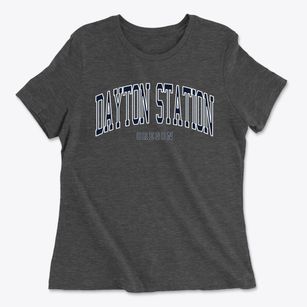 Dayton Station Oregon Traditional Women's Cotton T-Shirt