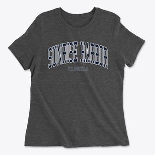 Sunrise Harbor Florida Traditional Women's Cotton T-Shirt