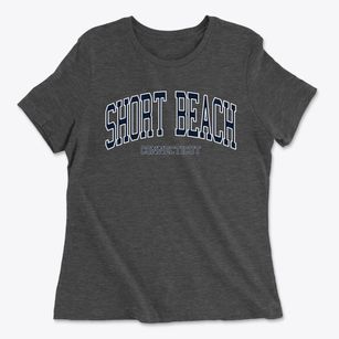 Short Beach Connecticut Traditional Women's Cotton T-Shirt