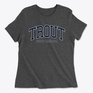 Trout North Carolina Traditional Women's Cotton T-Shirt