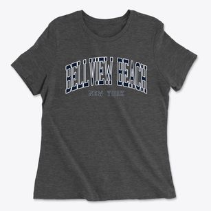 Bellview Beach New York Traditional Women's Cotton T-Shirt