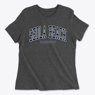 Seola Beach Washington Traditional Women's Cotton T-Shirt