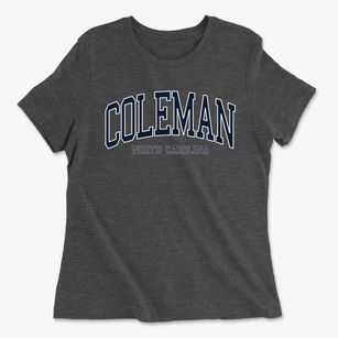 Coleman North Carolina Traditional Women's Cotton T-Shirt