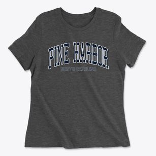 Pine Harbor North Carolina Traditional Women's Cotton T-Shirt
