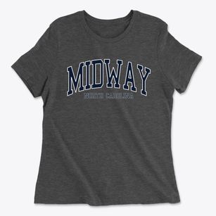 Midway North Carolina Traditional Women's Cotton T-Shirt