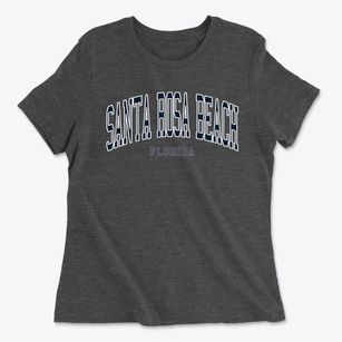 Santa Rosa Beach Florida Traditional Women's Cotton T-Shirt