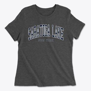 Saratoga Lake New York Traditional Women's Cotton T-Shirt
