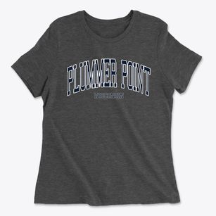 Plummer Point Wisconsin Traditional Women's Cotton T-Shirt