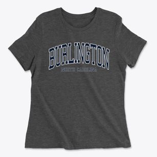 Burlington North Carolina Traditional Women's Cotton T-Shirt