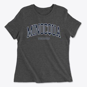 Minocqua Wisconsin Traditional Women's Cotton T-Shirt