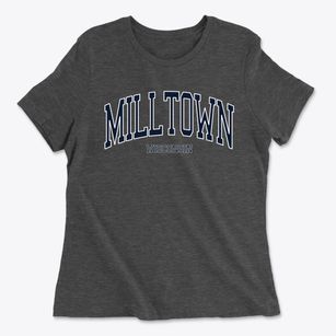 Milltown Wisconsin Traditional Women's Cotton T-Shirt