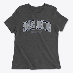 Pioneer Junction Montana Traditional Women's Cotton T-Shirt