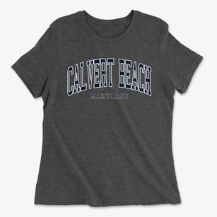 Calvert Beach Maryland Traditional Women's Cotton T-Shirt
