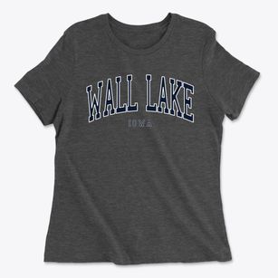 Wall Lake Iowa Traditional Women's Cotton T-Shirt