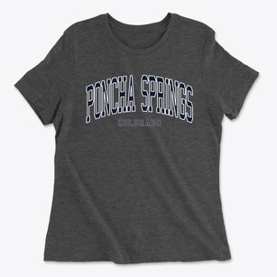 Poncha Springs Colorado Traditional Women's Cotton T-Shirt