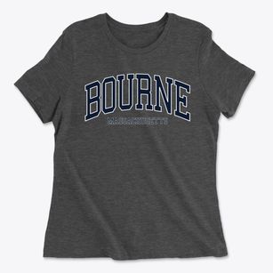 Bourne Massachusetts Traditional Women's Cotton T-Shirt