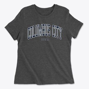 Columbus City Iowa Traditional Women's Cotton T-Shirt
