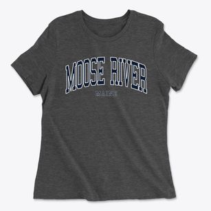Moose River Maine Traditional Women's Cotton T-Shirt