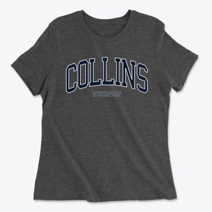 Collins Wisconsin Traditional Women's Cotton T-Shirt