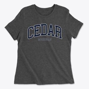 Cedar Michigan Traditional Women's Cotton T-Shirt