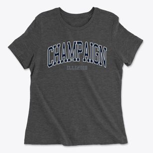 Champaign Illinois Traditional Women's Cotton T-Shirt