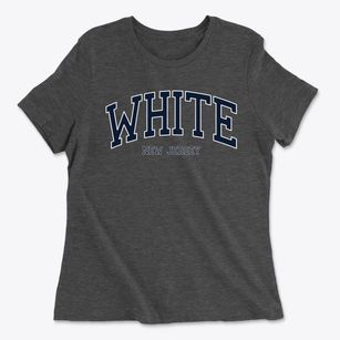 White New Jersey Traditional Women's Cotton T-Shirt