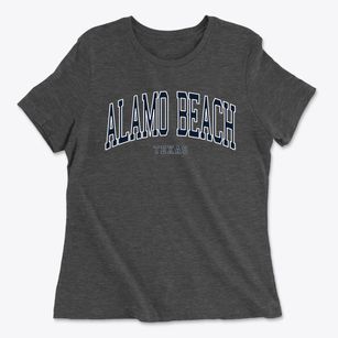 Alamo Beach Texas Traditional Women's Cotton T-Shirt
