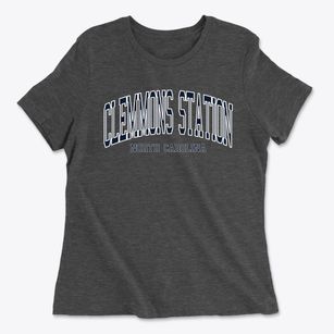 Clemmons Station North Carolina Traditional Women's Cotton T-Shirt