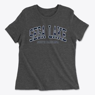 Sega Lake North Carolina Traditional Women's Cotton T-Shirt