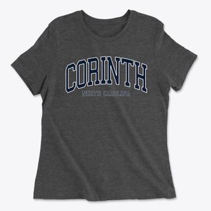 Corinth North Carolina Traditional Women's Cotton T-Shirt