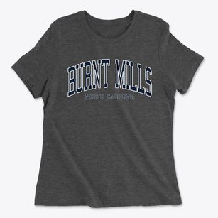 Burnt Mills North Carolina Traditional Women's Cotton T-Shirt