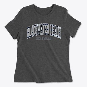 Blackwater Beach Delaware Traditional Women's Cotton T-Shirt