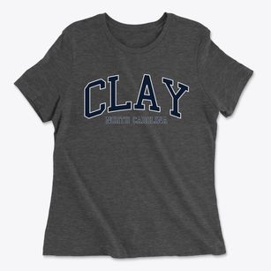 Clay North Carolina Traditional Women's Cotton T-Shirt