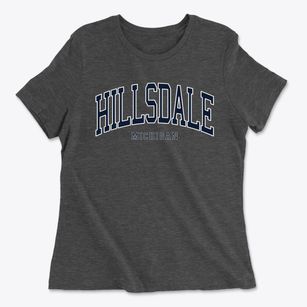 Hillsdale Michigan Traditional Women's Cotton T-Shirt