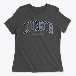 Ludington Michigan Traditional Women's Cotton T-Shirt