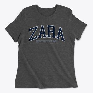 Zara North Carolina Traditional Women's Cotton T-Shirt