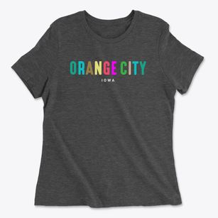 Orange City Iowa Color Pop Women's Cotton T-Shirt