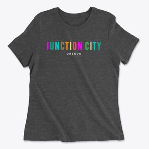 Junction City Oregon Color Pop Women's Cotton T-Shirt