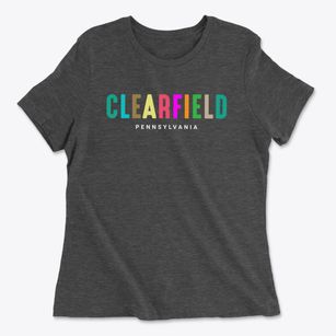 Clearfield Pennsylvania Color Pop Women's Cotton T-Shirt