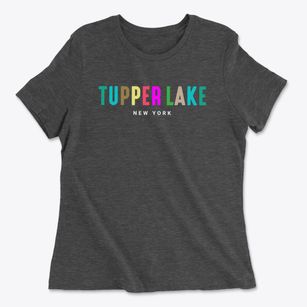 Tupper Lake New York Color Pop Women's Cotton T-Shirt
