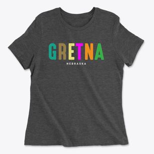 Gretna Nebraska Color Pop Women's Cotton T-Shirt