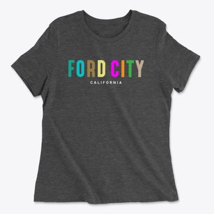 Ford City California Color Pop Women's Cotton T-Shirt